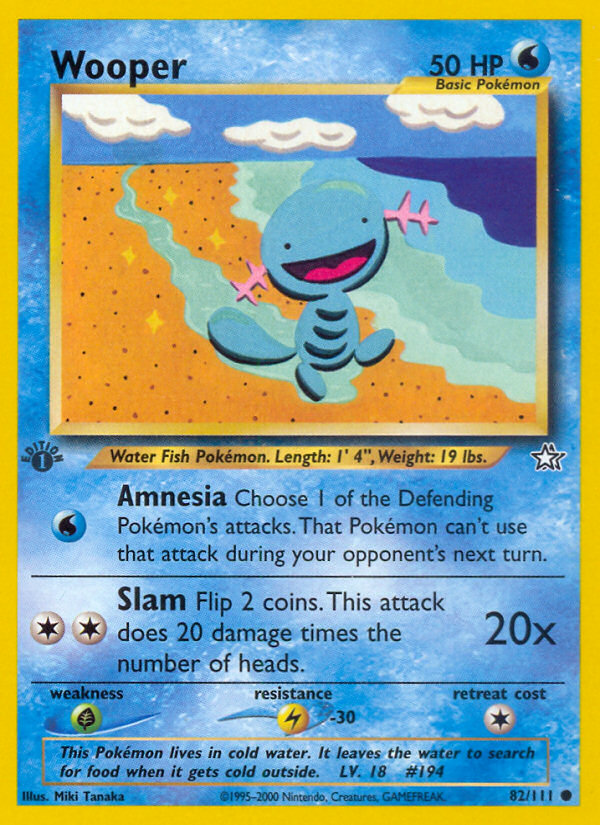 Wooper (82/111) [Neo Genesis 1st Edition] | Play N Trade Winnipeg