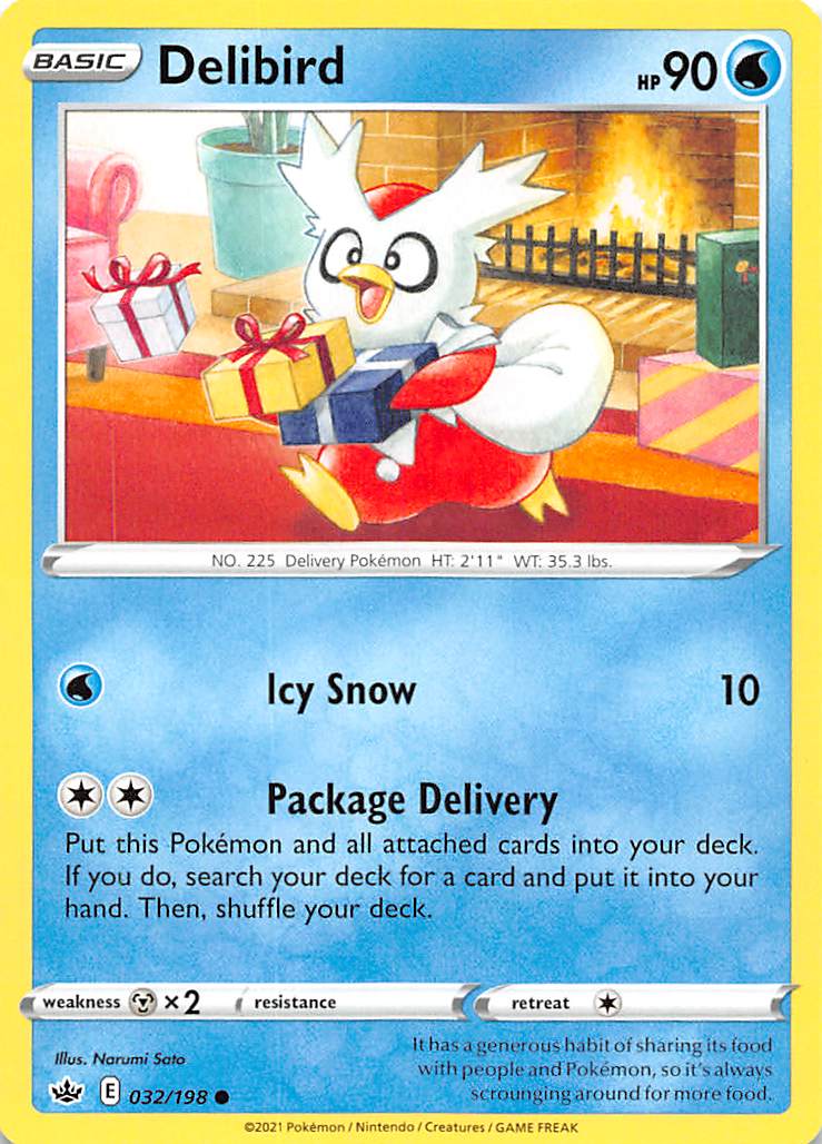 Delibird (032/198) [Sword & Shield: Chilling Reign] | Play N Trade Winnipeg