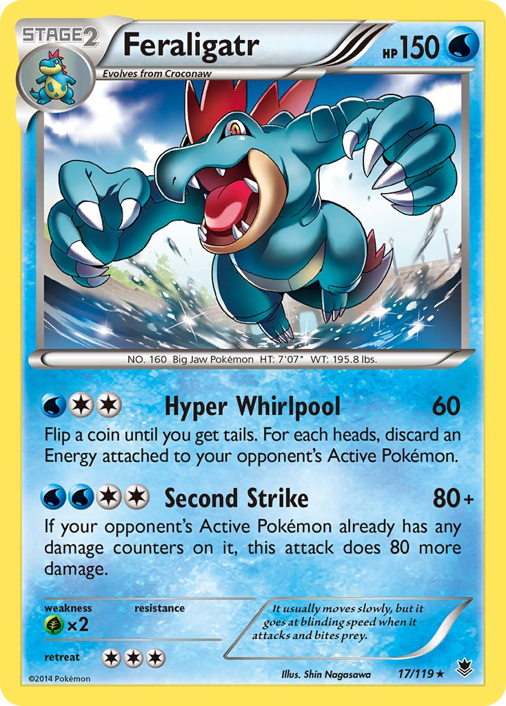 Feraligatr (17/119) (Theme Deck Exclusive) [XY: Phantom Forces] | Play N Trade Winnipeg