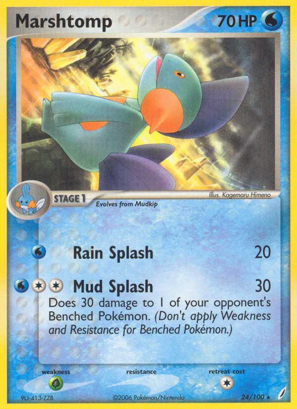 Marshtomp (24/100) [EX: Crystal Guardians] | Play N Trade Winnipeg