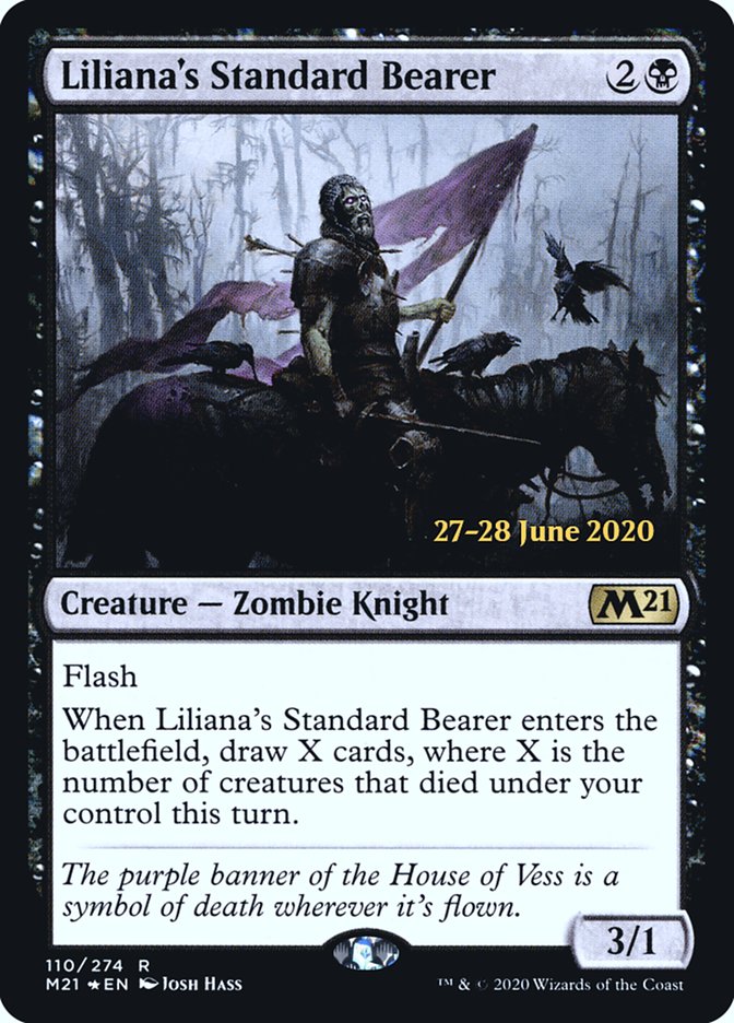 Liliana's Standard Bearer  [Core Set 2021 Prerelease Promos] | Play N Trade Winnipeg