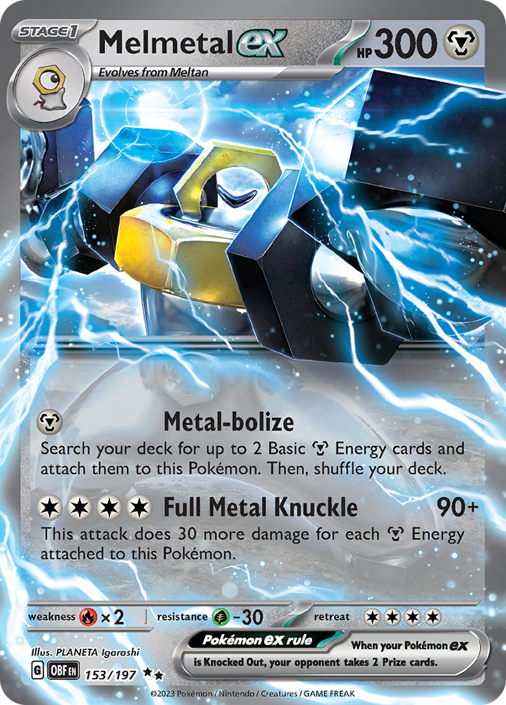 Melmetal ex (153/197) [Scarlet & Violet: Obsidian Flames] | Play N Trade Winnipeg