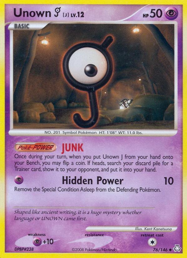 Unown J (76/146) [Diamond & Pearl: Legends Awakened] | Play N Trade Winnipeg