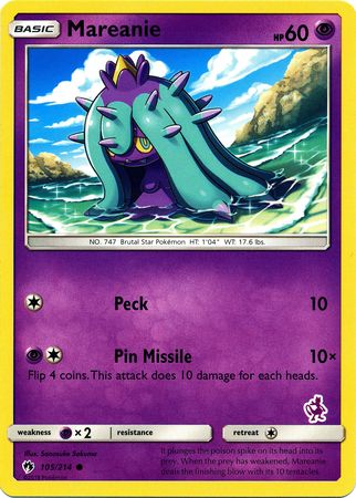 Mareanie (105/214) (Mewtwo Deck) [Battle Academy 2020] | Play N Trade Winnipeg