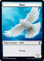 Bird // Spirit Double-sided Token [Kaldheim Commander Tokens] | Play N Trade Winnipeg
