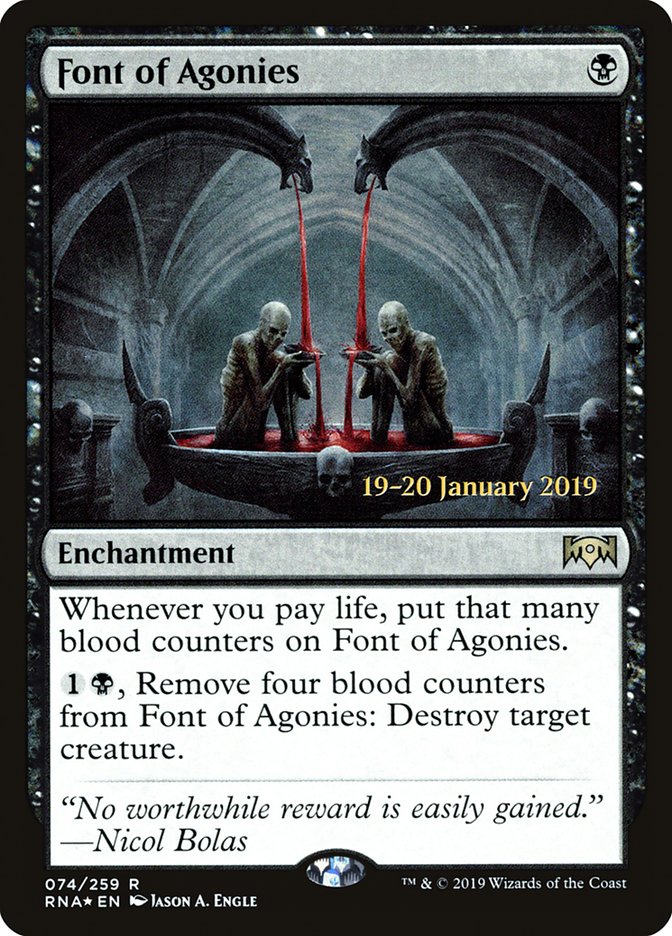 Font of Agonies [Ravnica Allegiance Prerelease Promos] | Play N Trade Winnipeg