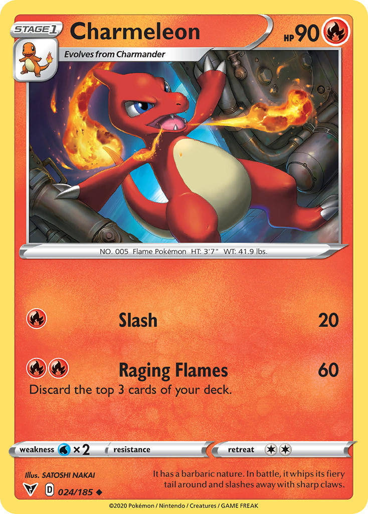 Charmeleon (024/185) [Sword & Shield: Vivid Voltage] | Play N Trade Winnipeg