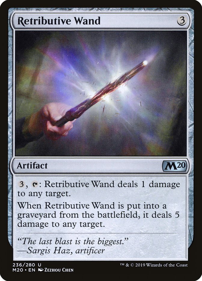Retributive Wand [Core Set 2020] | Play N Trade Winnipeg