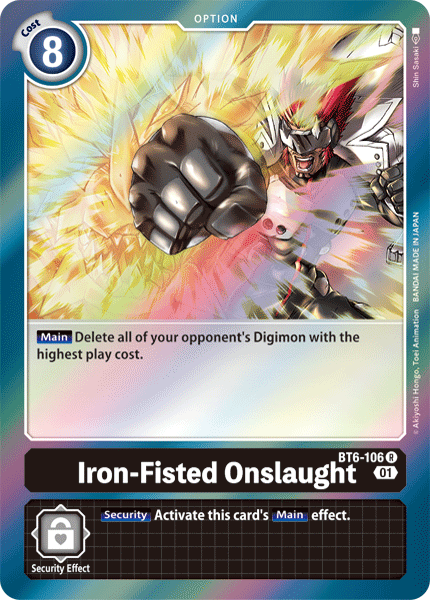 Iron-Fisted Onslaught [BT6-106] [Double Diamond] | Play N Trade Winnipeg