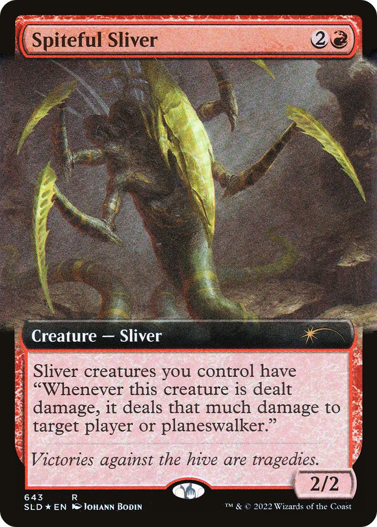 Spiteful Sliver (Extended Art) [Secret Lair Drop Promos] | Play N Trade Winnipeg