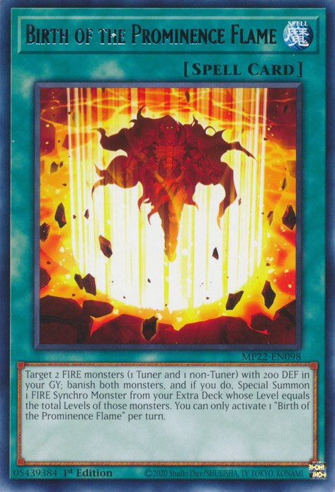 Birth of the Prominence Flame [MP22-EN098] Rare | Play N Trade Winnipeg