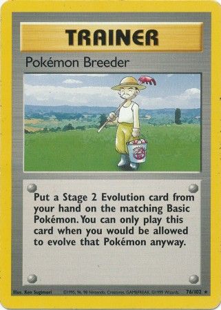 Pokemon Breeder (76/102) [Base Set Unlimited] | Play N Trade Winnipeg