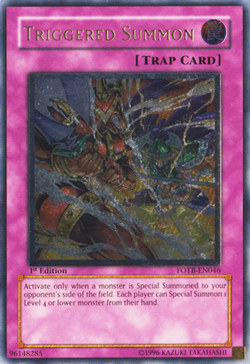 Triggered Summon [FOTB-EN046] Ultimate Rare | Play N Trade Winnipeg