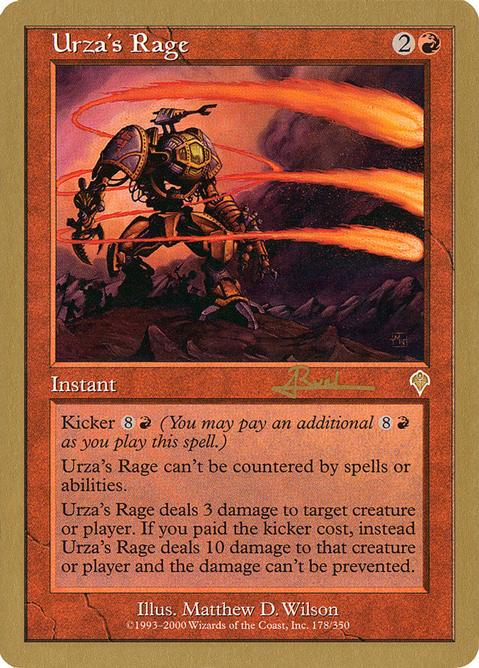 Urza's Rage (Antoine Ruel) [World Championship Decks 2001] | Play N Trade Winnipeg