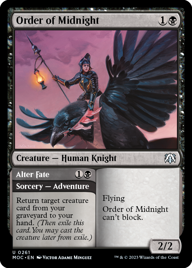 Order of Midnight // Alter Fate [March of the Machine Commander] | Play N Trade Winnipeg