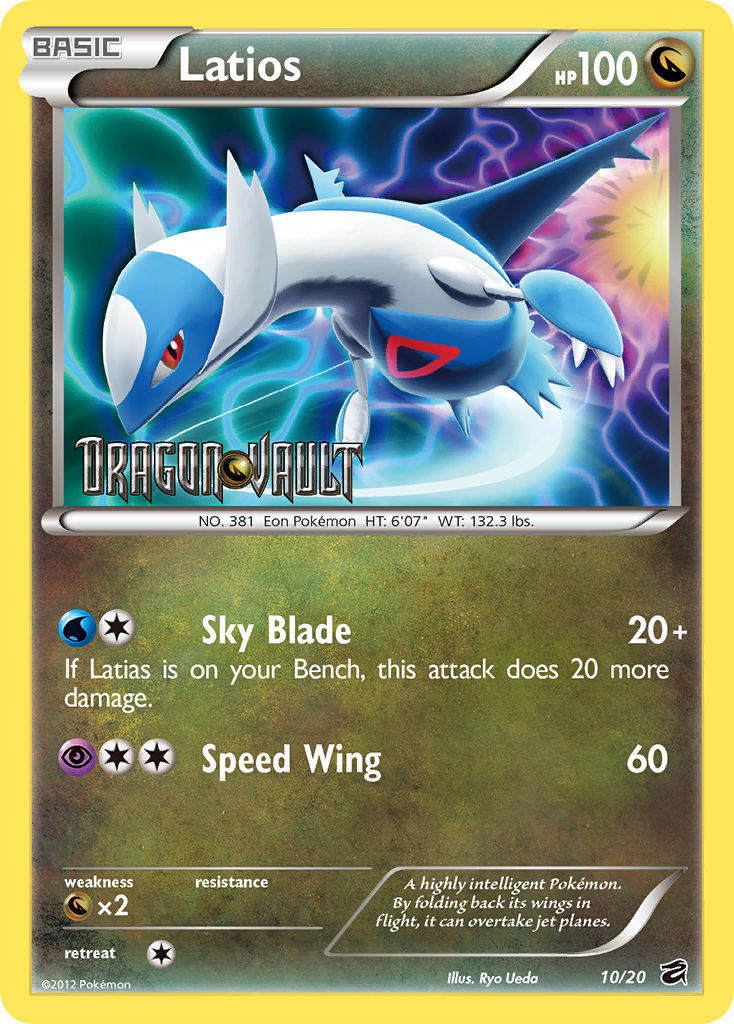 Latios (10/20) (Blister Exclusive) [Black & White: Dragon Vault] | Play N Trade Winnipeg