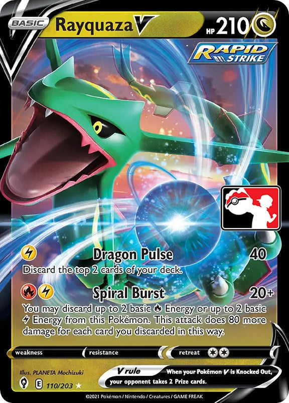 Rayquaza V (110/203) [Prize Pack Series One] | Play N Trade Winnipeg