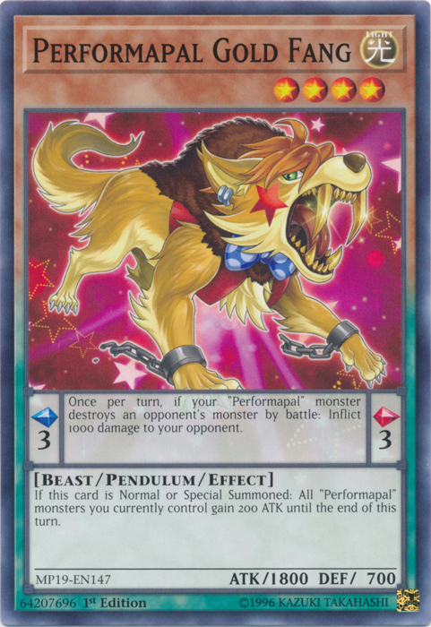 Performapal Gold Fang [MP19-EN147] Common | Play N Trade Winnipeg