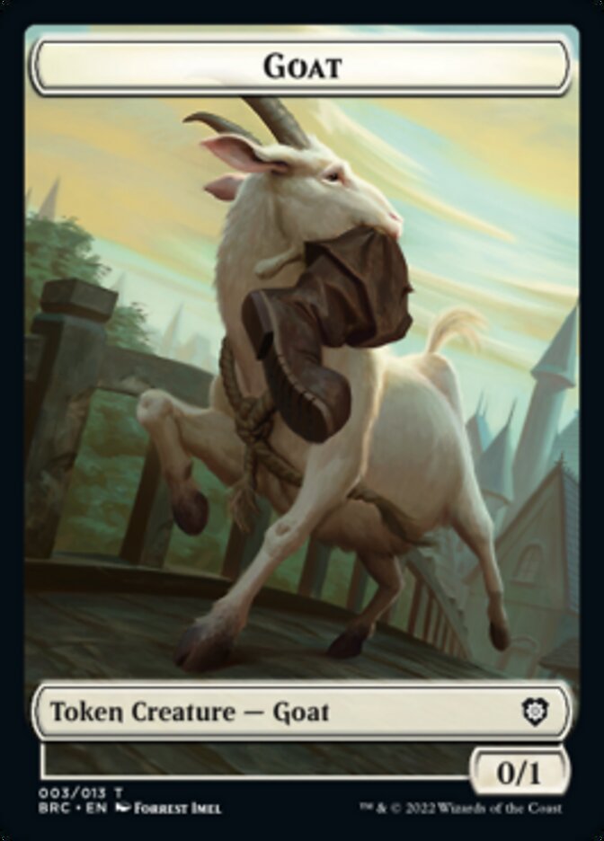 Construct (008) // Goat Double-Sided Token [The Brothers' War Commander Tokens] | Play N Trade Winnipeg