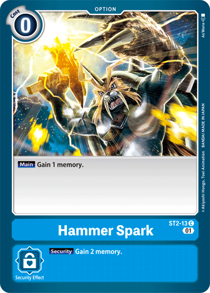 Hammer Spark [ST2-13] (Alternative Art) [Starter Deck: Ulforce Veedramon] | Play N Trade Winnipeg