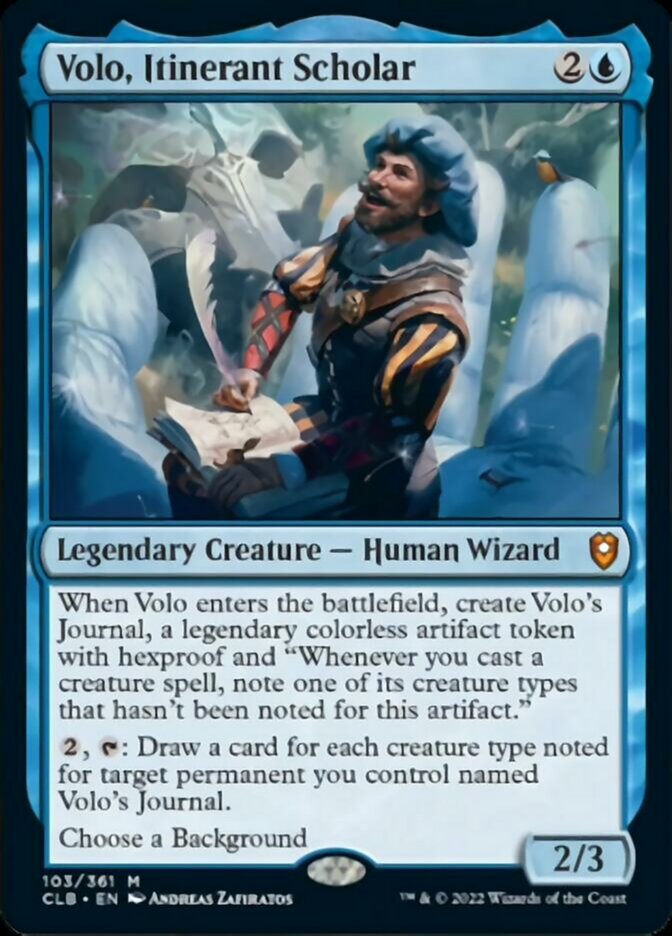 Volo, Itinerant Scholar [Commander Legends: Battle for Baldur's Gate] | Play N Trade Winnipeg