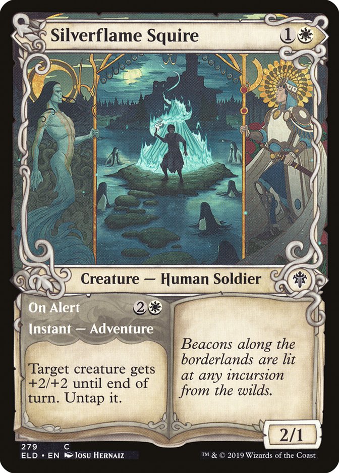 Silverflame Squire // On Alert (Showcase) [Throne of Eldraine] | Play N Trade Winnipeg
