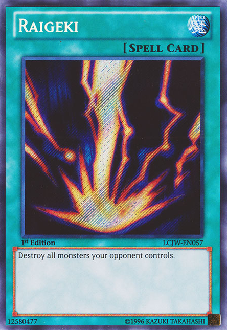 Raigeki [LCJW-EN057] Secret Rare | Play N Trade Winnipeg