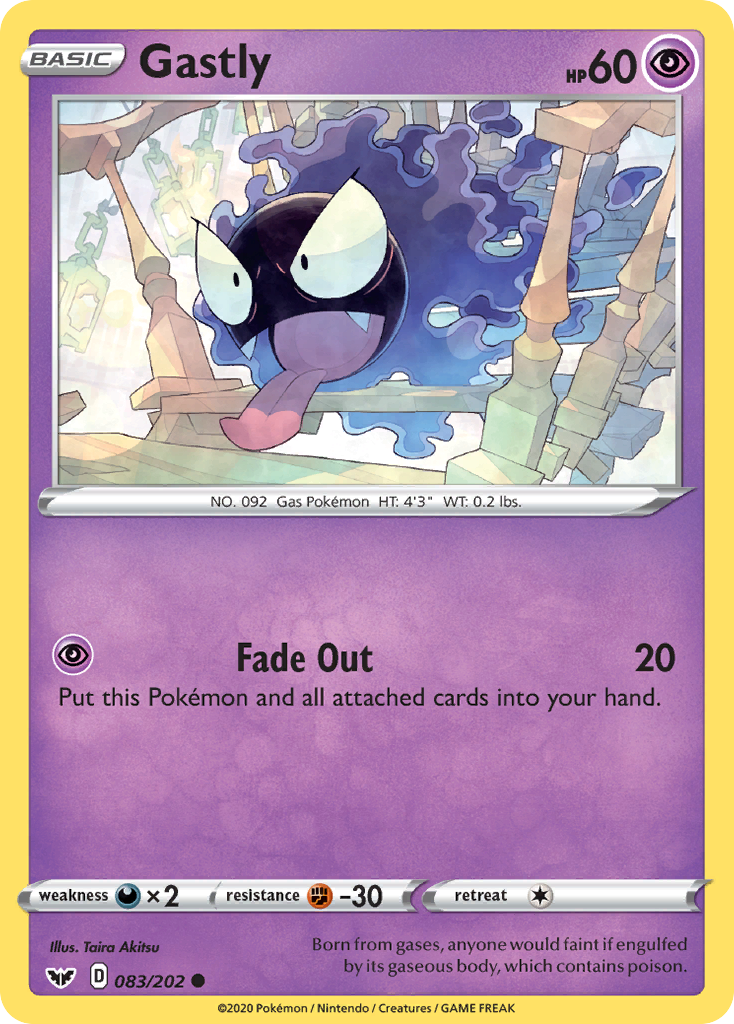 Gastly (083/202) [Sword & Shield: Base Set] | Play N Trade Winnipeg