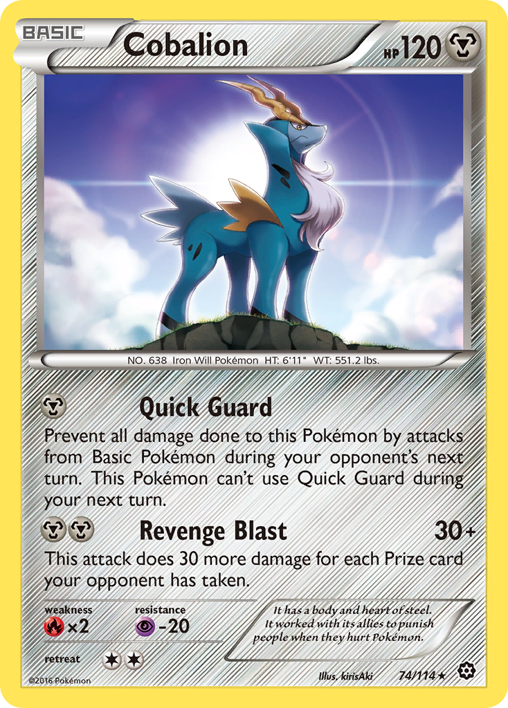 Cobalion (74/114) [XY: Steam Siege] | Play N Trade Winnipeg