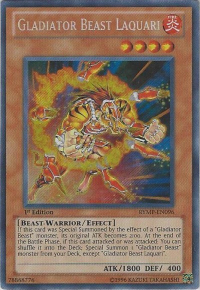 Gladiator Beast Laquari [RYMP-EN096] Secret Rare | Play N Trade Winnipeg