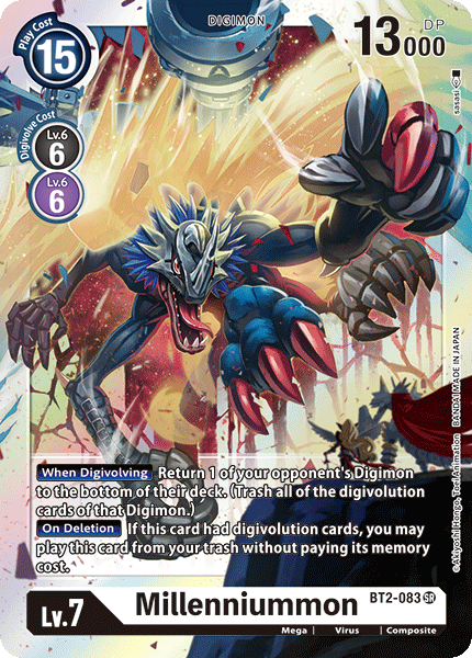 Millenniummon [BT2-083] [Release Special Booster Ver.1.0] | Play N Trade Winnipeg