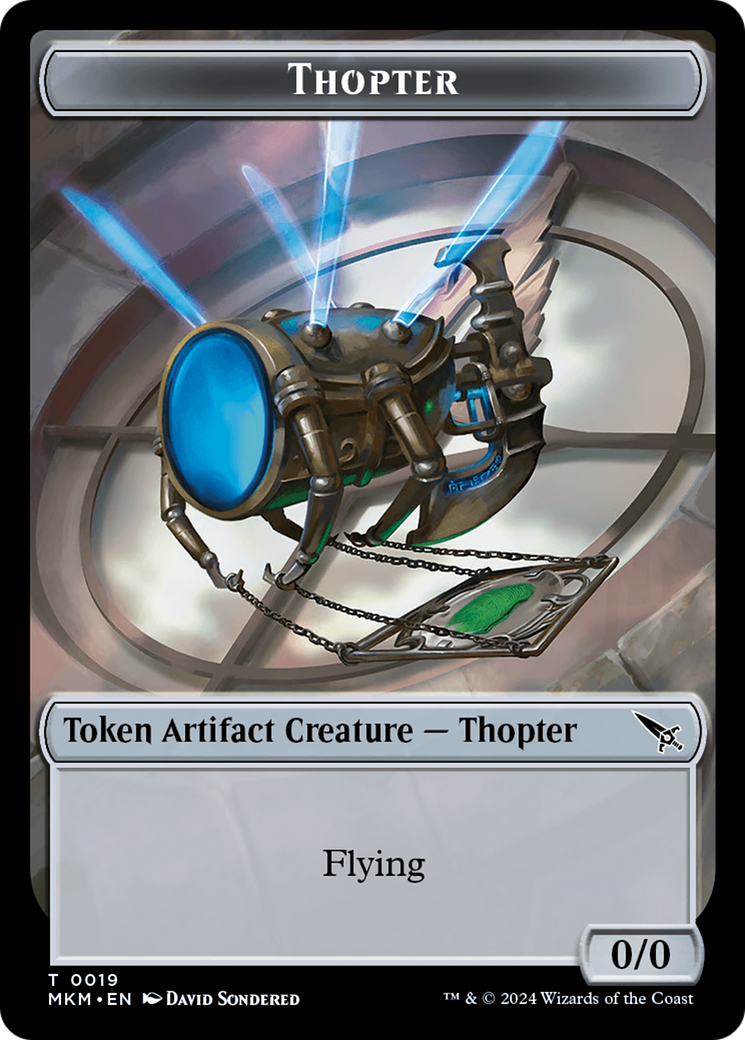 Thopter Token (0019) [Murders at Karlov Manor Tokens] | Play N Trade Winnipeg