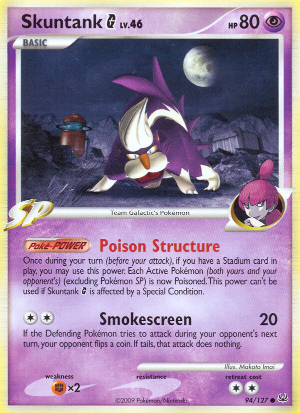 Skuntank G (94/127) [Platinum: Base Set] | Play N Trade Winnipeg