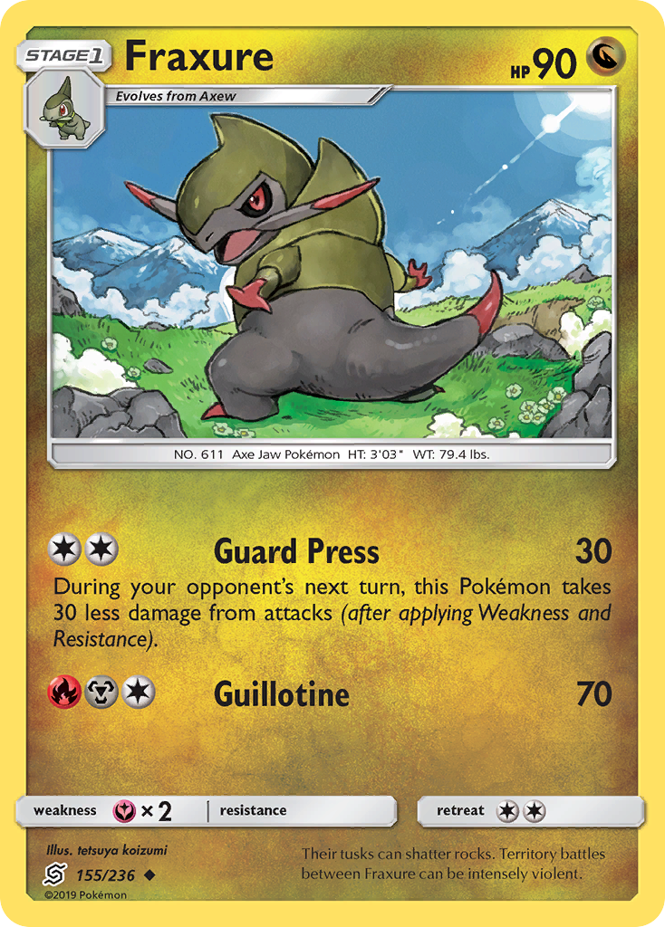 Fraxure (155/236) [Sun & Moon: Unified Minds] | Play N Trade Winnipeg