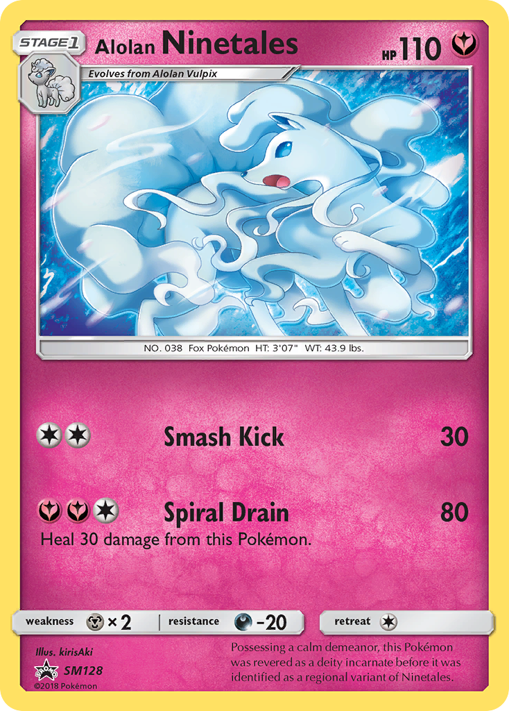 Alolan Ninetales (SM128) [Sun & Moon: Black Star Promos] | Play N Trade Winnipeg