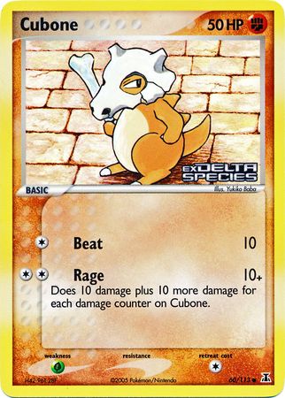 Cubone (60/113) (Stamped) [EX: Delta Species] | Play N Trade Winnipeg