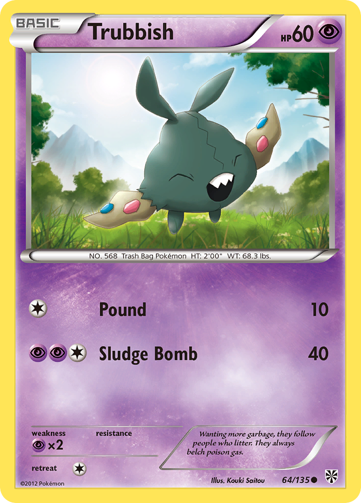 Trubbish (64/135) [Black & White: Plasma Storm] | Play N Trade Winnipeg