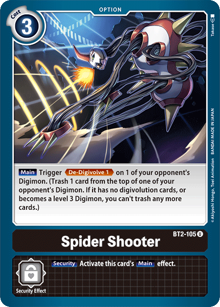 Spider Shooter [BT2-105] [Release Special Booster Ver.1.0] | Play N Trade Winnipeg