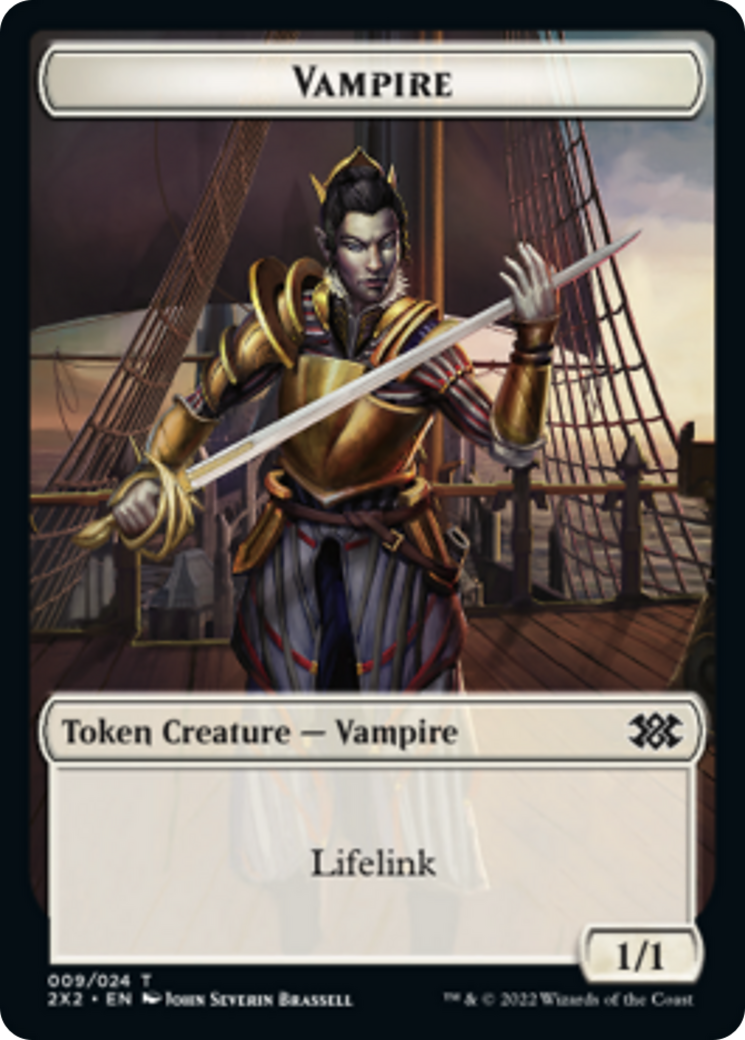 Elemental // Vampire Double-sided Token [Double Masters 2022 Tokens] | Play N Trade Winnipeg