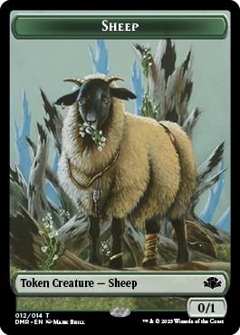 Zombie // Sheep Double-Sided Token [Dominaria Remastered Tokens] | Play N Trade Winnipeg