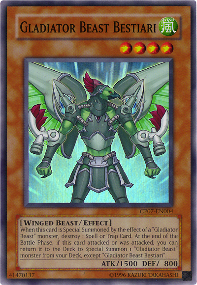 Gladiator Beast Bestiari [CP07-EN004] Super Rare | Play N Trade Winnipeg