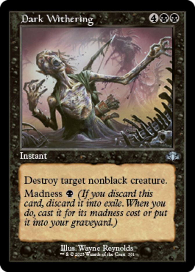 Dark Withering (Retro) [Dominaria Remastered] | Play N Trade Winnipeg
