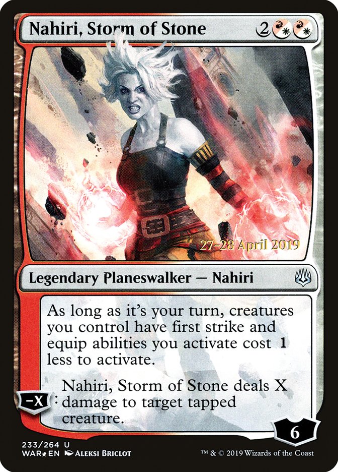 Nahiri, Storm of Stone  [War of the Spark Prerelease Promos] | Play N Trade Winnipeg
