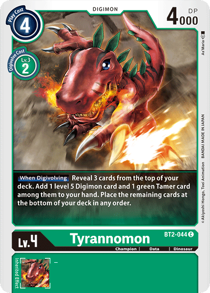 Tyrannomon [BT2-044] [Release Special Booster Ver.1.0] | Play N Trade Winnipeg