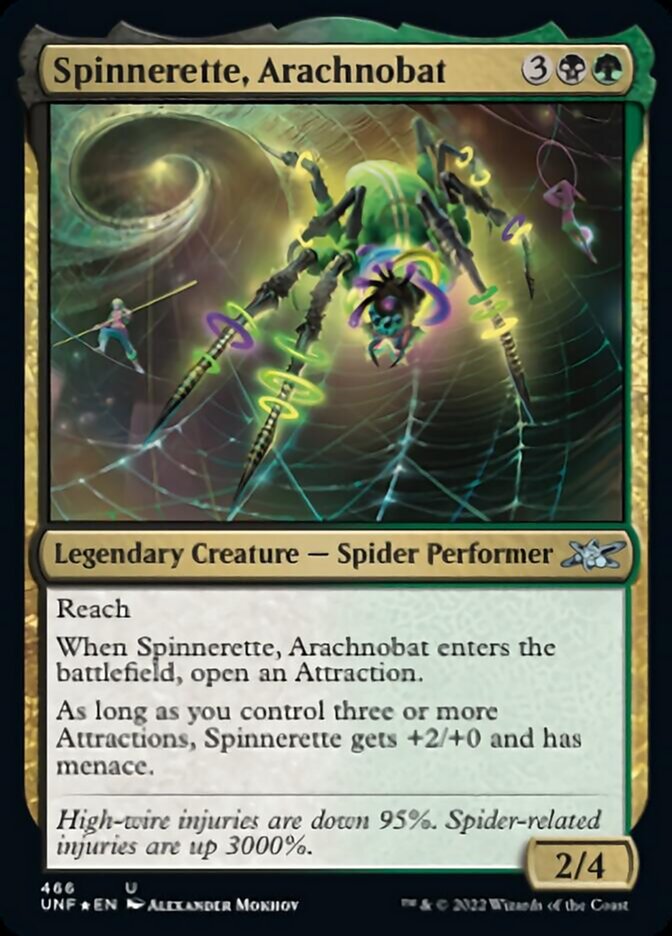 Spinnerette, Arachnobat (Galaxy Foil) [Unfinity] | Play N Trade Winnipeg