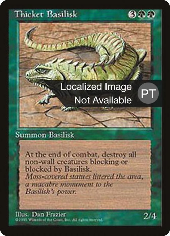 Thicket Basilisk [Fourth Edition (Foreign Black Border)] | Play N Trade Winnipeg