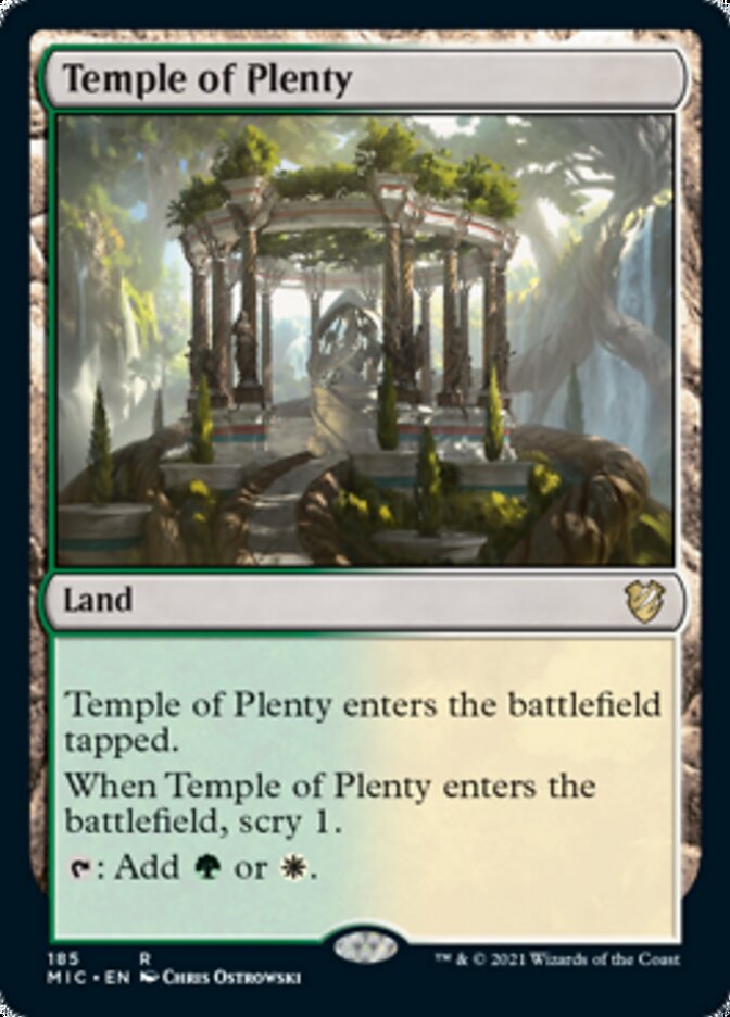 Temple of Plenty [Innistrad: Midnight Hunt Commander] | Play N Trade Winnipeg