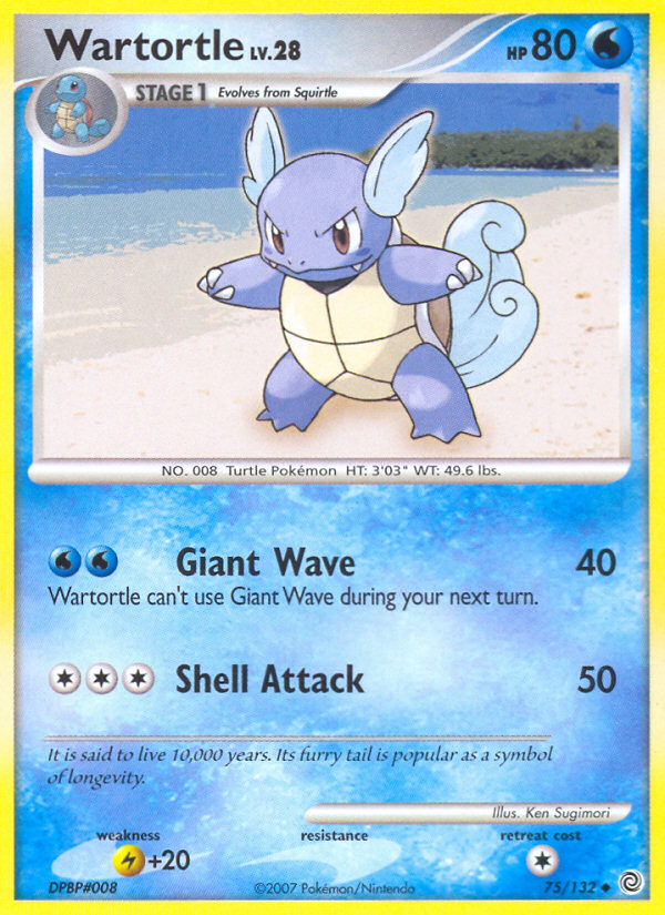 Wartortle (75/132) [Diamond & Pearl: Secret Wonders] | Play N Trade Winnipeg