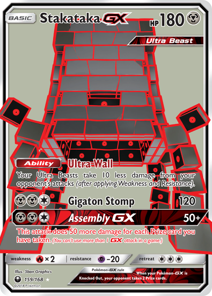 Stakataka GX (159/168) [Sun & Moon: Celestial Storm] | Play N Trade Winnipeg