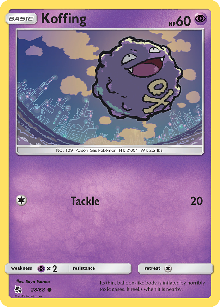 Koffing (28/68) [Sun & Moon: Hidden Fates] | Play N Trade Winnipeg